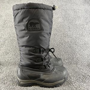 Sorel Shoes Womens 8 Black Snowlion Insulated Outdoor Winter Snow Boots Ladies